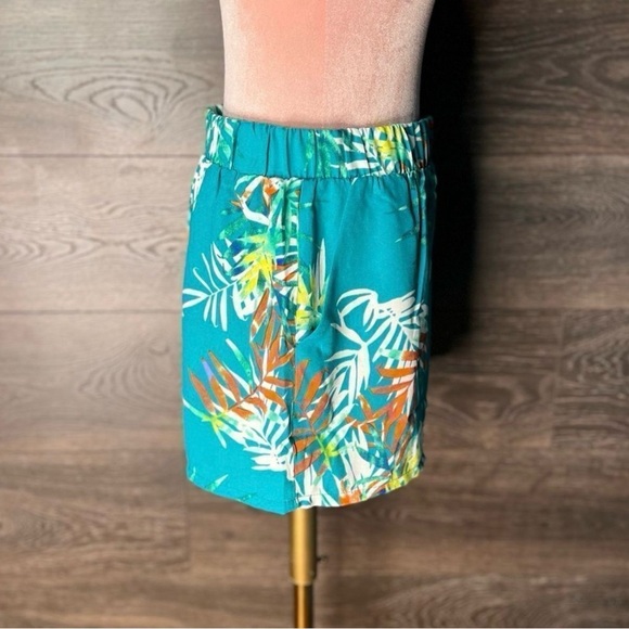 REVOLVE 🌴 Three Eighty-Two Lightweight Tropical Shorts Paradiso Teal, XS NWT! - Picture 6 of 14